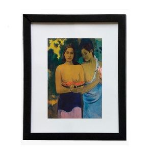 Paul Gauguin  “Two Tahitian Women” 1888 8x10 framed print